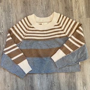 Women’s crop striped sweater
